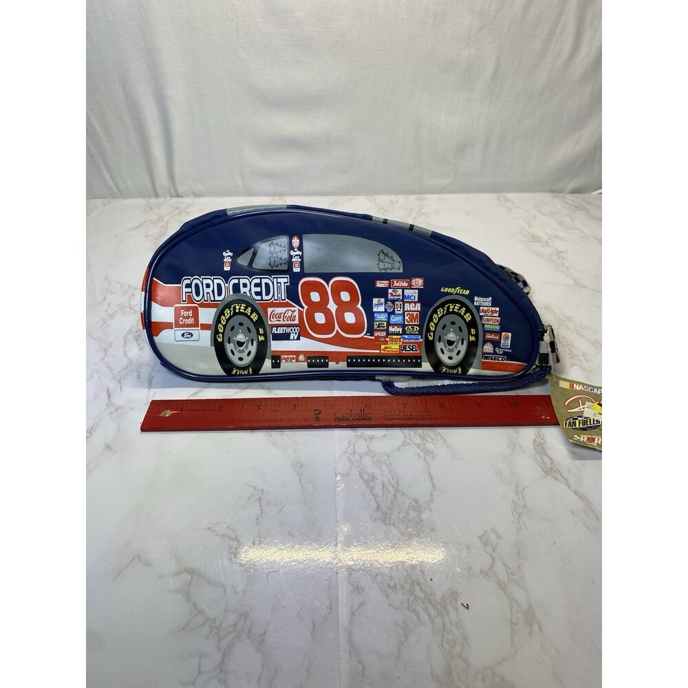 Vintage NASCAR Dale Jarrett #88 Car Shaped Insulated Graphic VTG Lunchbox NWT